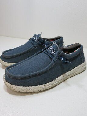 Hey Dude Wayne Cloth Casual Comfort Men’s Footwear Oxfords Men's Shoes Size 9